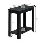 Table d'appoint de chevet avec étagère