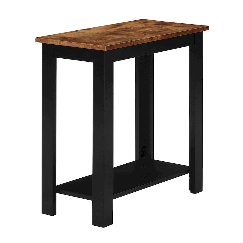 Table d'appoint de chevet avec étagère