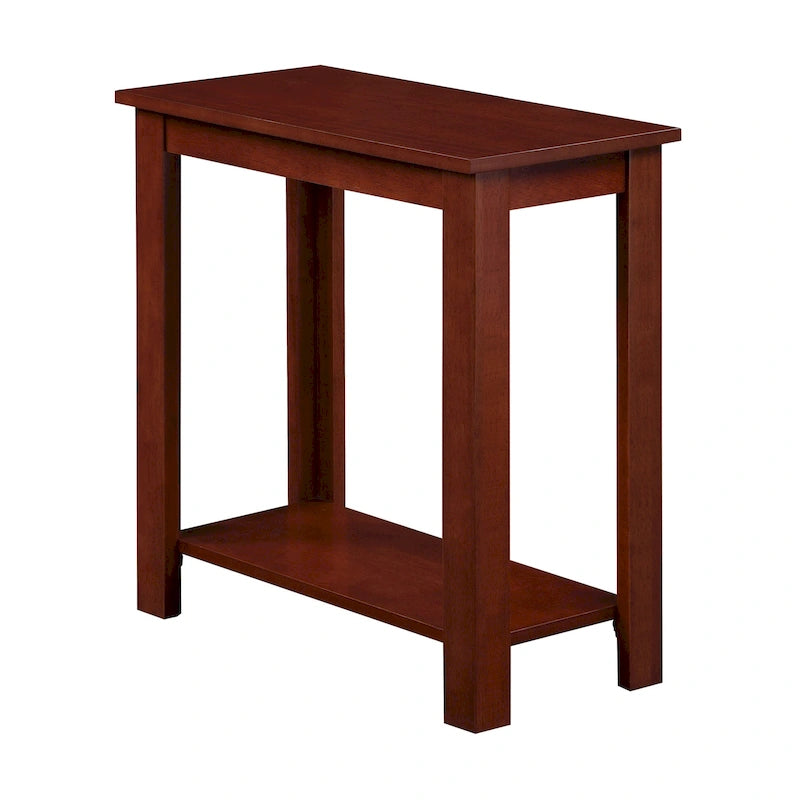 Table d'appoint de chevet avec étagère