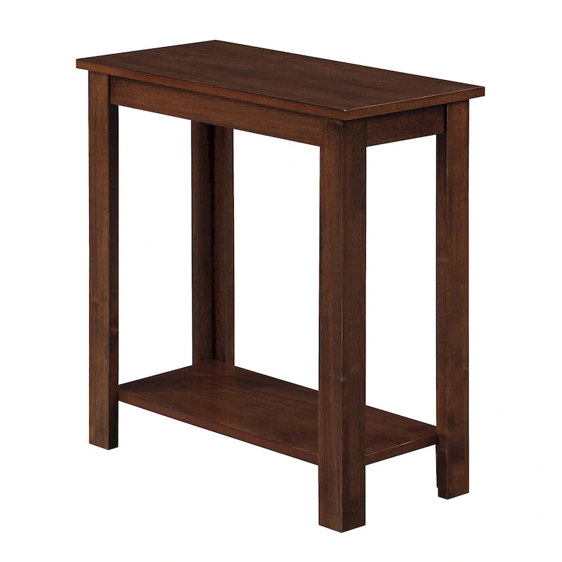 Table d'appoint de chevet avec étagère