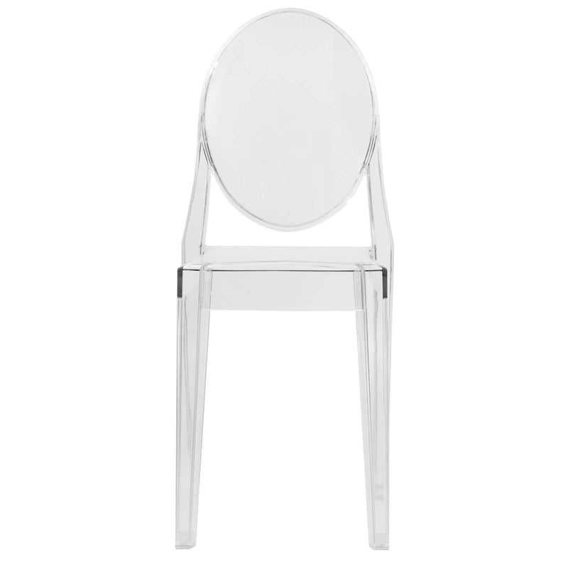 Chaise de salle à manger moderne en acrylique transparent – Empilable, aucun assemblage requis