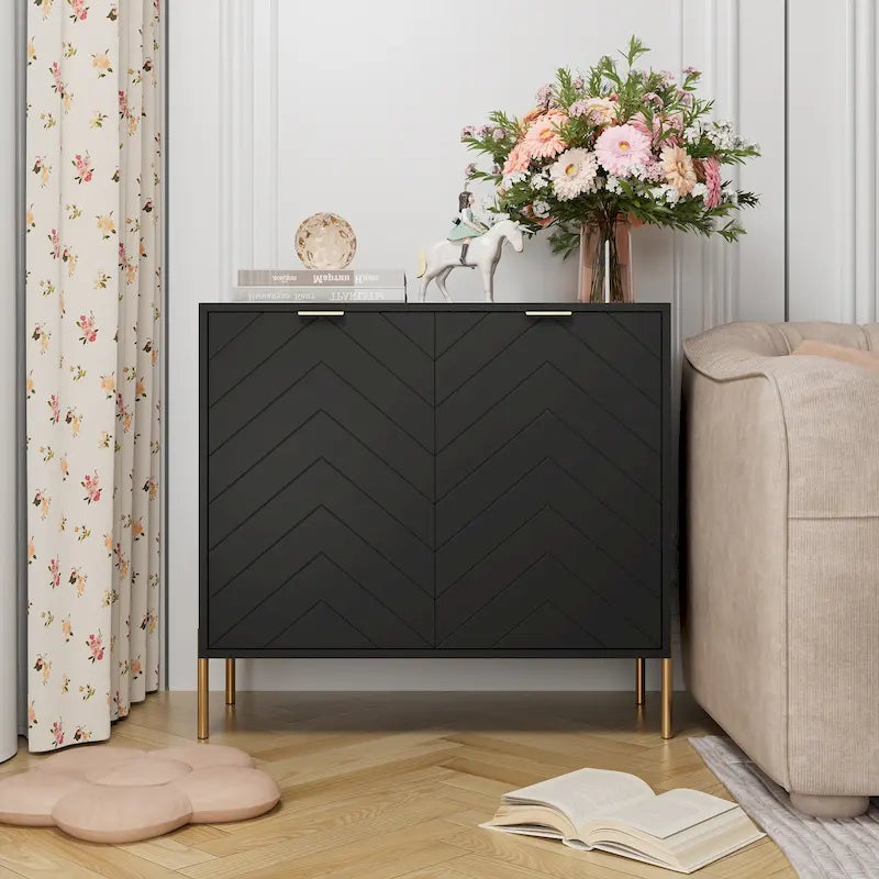 Buffet de Rangement 2 Portes avec Étagère Réglable