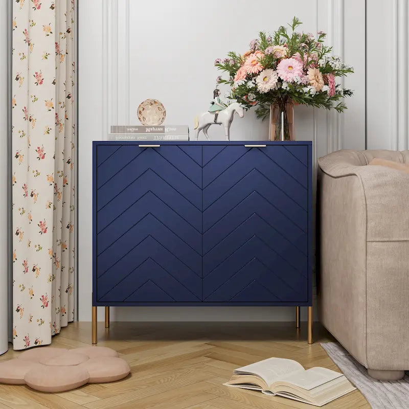 Buffet de Rangement 2 Portes avec Étagère Réglable