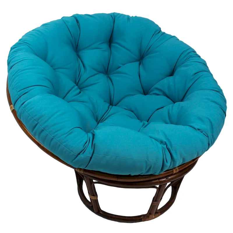 Coussin de chaise Papasan 52 pouces en sergé uni – Coussin seulement