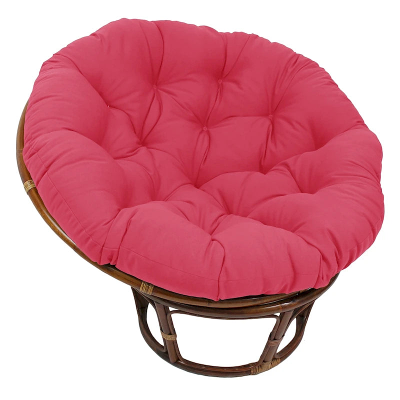 Coussin de chaise Papasan 52 pouces en sergé uni – Coussin seulement