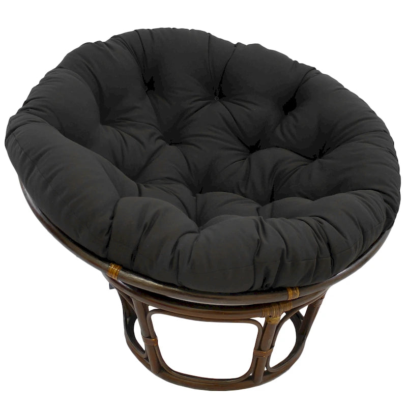 Coussin de chaise Papasan 52 pouces en sergé uni – Coussin seulement
