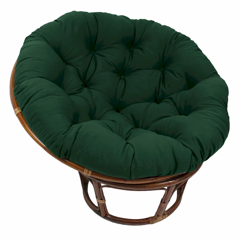 Coussin de chaise Papasan 52 pouces en sergé uni – Coussin seulement