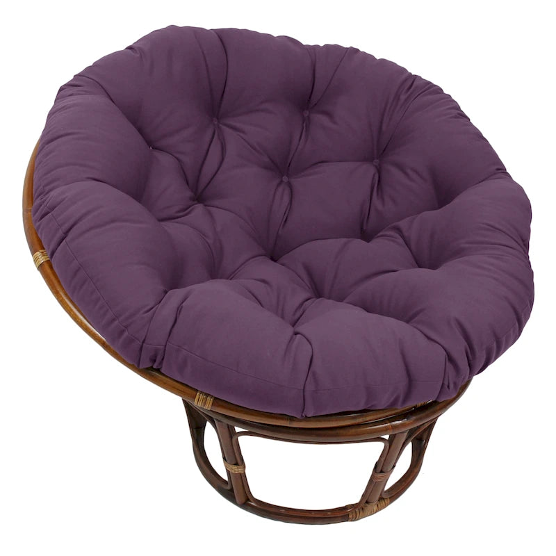 Coussin de chaise Papasan 52 pouces en sergé uni – Coussin seulement