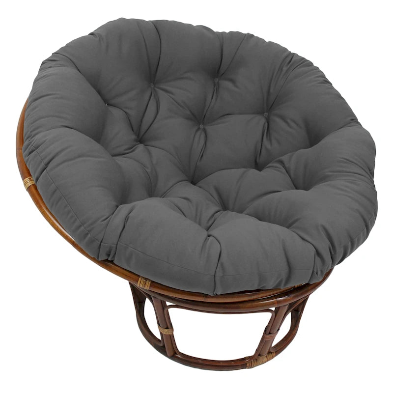 Coussin de chaise Papasan 52 pouces en sergé uni – Coussin seulement