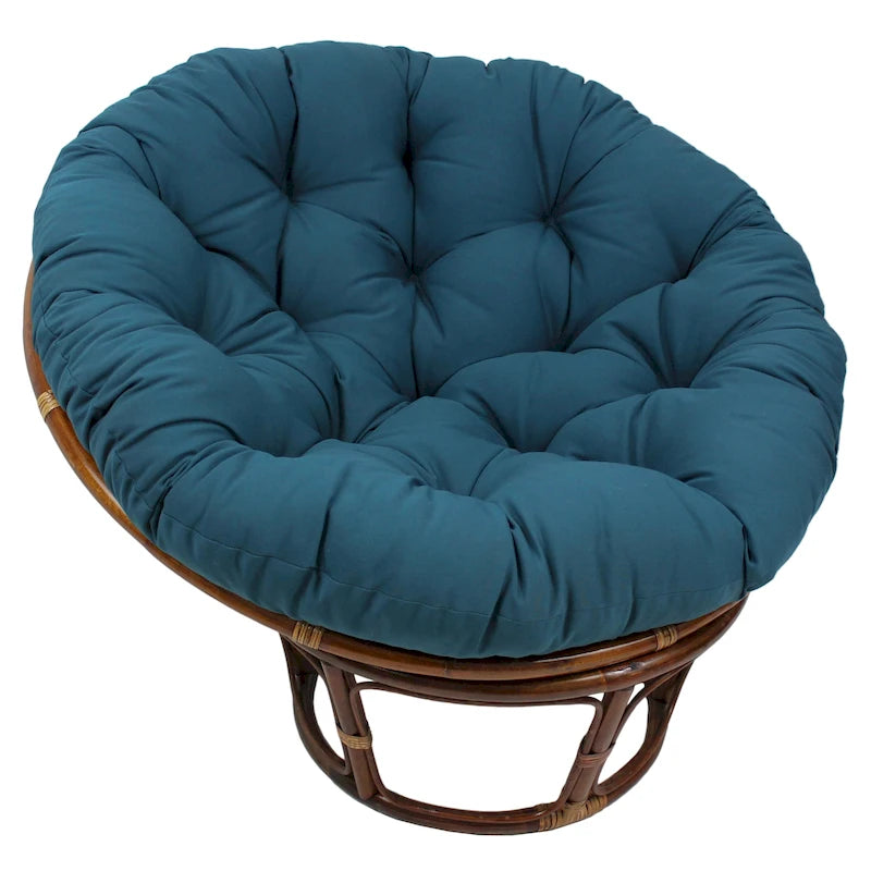 Coussin de chaise Papasan 52 pouces en sergé uni – Coussin seulement