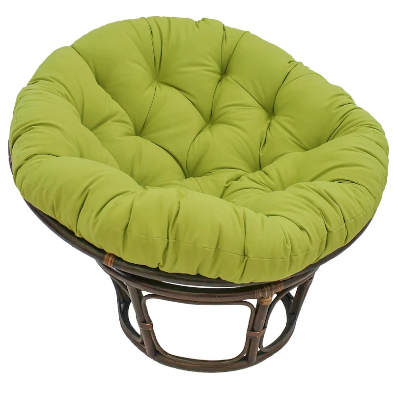 Coussin de chaise Papasan 52 pouces en sergé uni – Coussin seulement