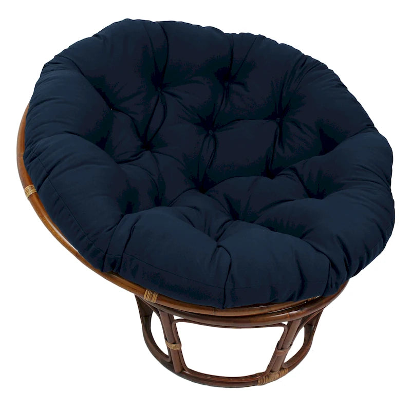 Coussin de chaise Papasan 52 pouces en sergé uni – Coussin seulement