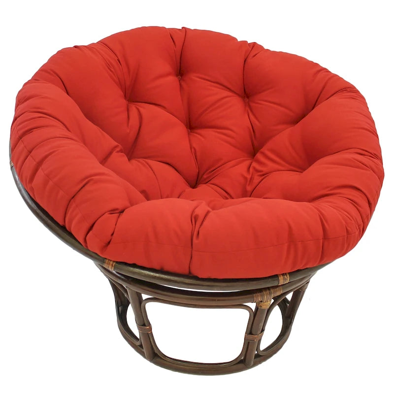Coussin de chaise Papasan 52 pouces en sergé uni – Coussin seulement