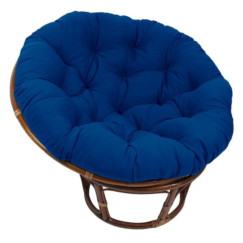 Coussin de chaise Papasan 52 pouces en sergé uni – Coussin seulement