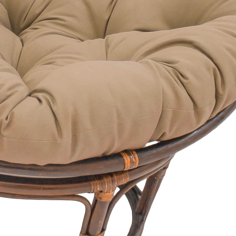 Coussin de chaise Papasan 52 pouces en sergé uni – Coussin seulement