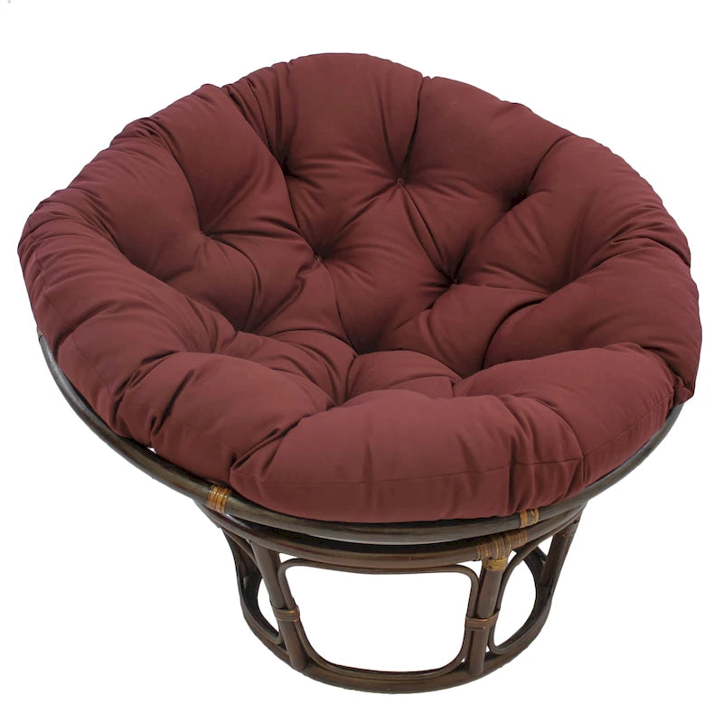 Coussin de chaise Papasan 52 pouces en sergé uni – Coussin seulement