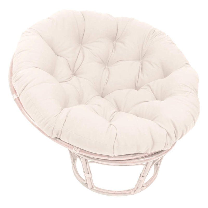 Coussin de chaise Papasan 52 pouces en sergé uni – Coussin seulement
