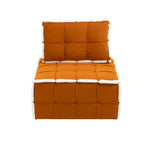 Fauteuil rembourré sans accoudoirs à assise profonde, canapé paresseux simple