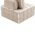 Fauteuil rembourré sans accoudoirs à assise profonde, canapé paresseux simple