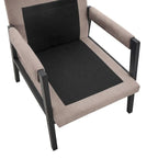 Fauteuil d'appoint rembourré en chenille, de style Mid-Century Modern, avec coussin de dossier amovible