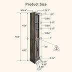 Meuble d'angle haut de ferme, meuble de rangement, optimiseur d'espace domestique